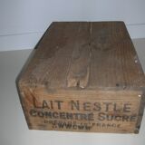 Nestlé wooden crate