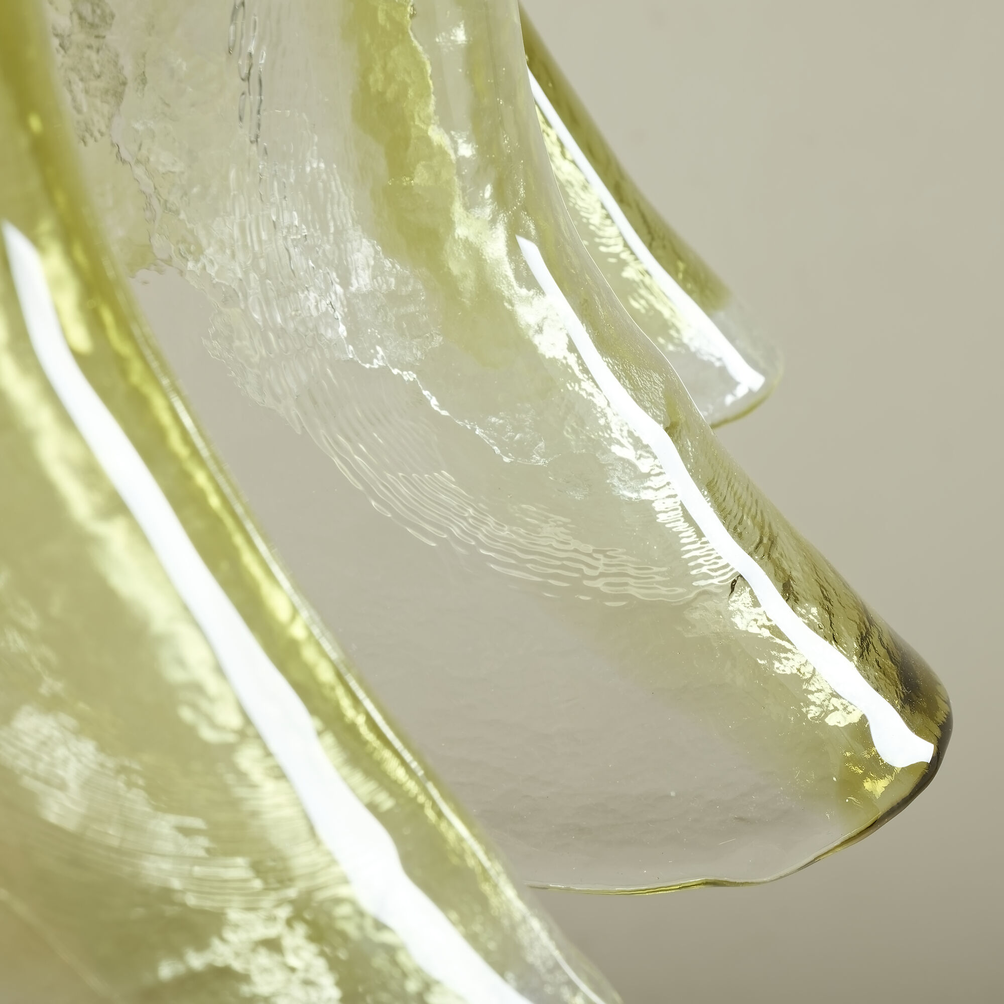 Chandelier en laiton et en verre de Murano La Murrina, années 1970