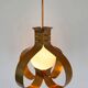 XXL pair of design mid-century large brass pendants / chandeliers - 1980s