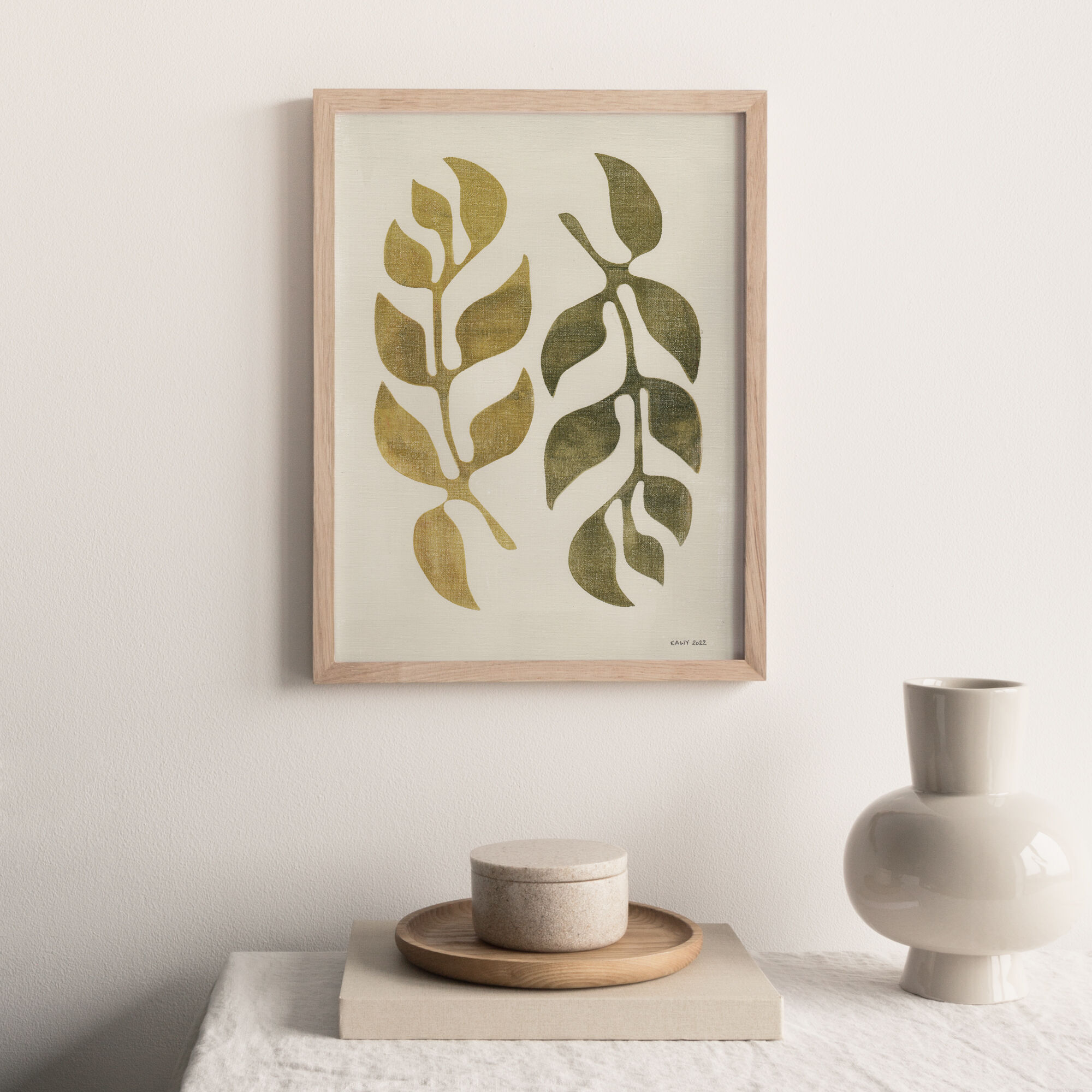 Painting, illustration, signed Eawy, 30x40cm