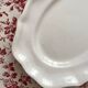 Scalloped oval dish in Saint Clément earthenware