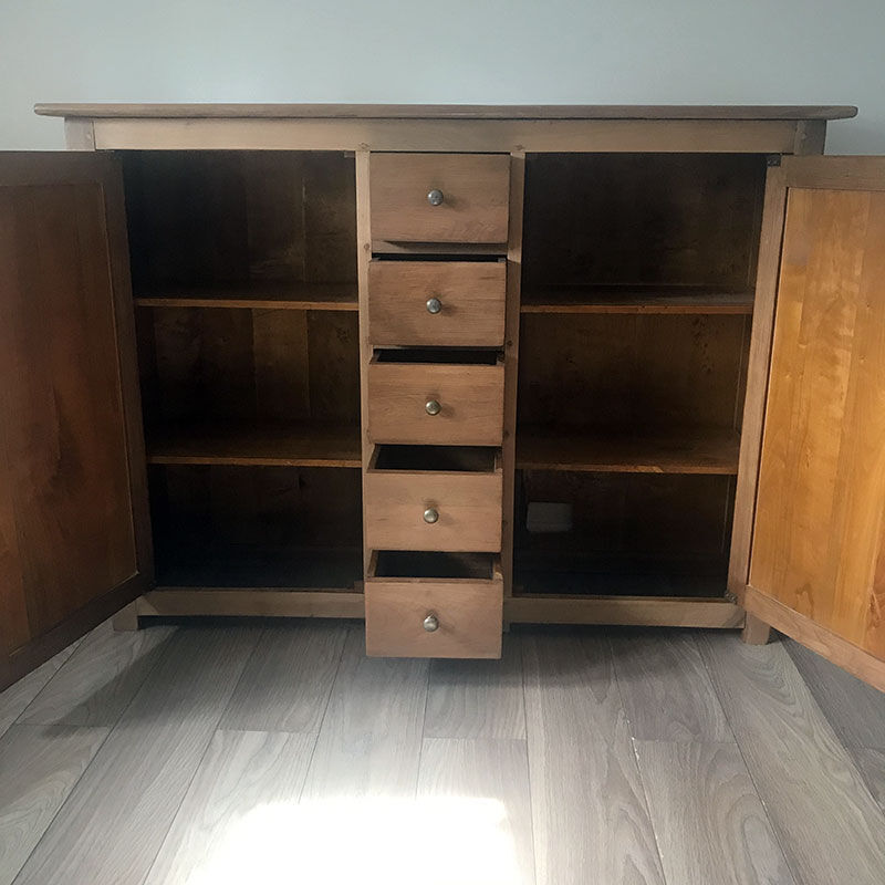 Parisian buffet raw wood