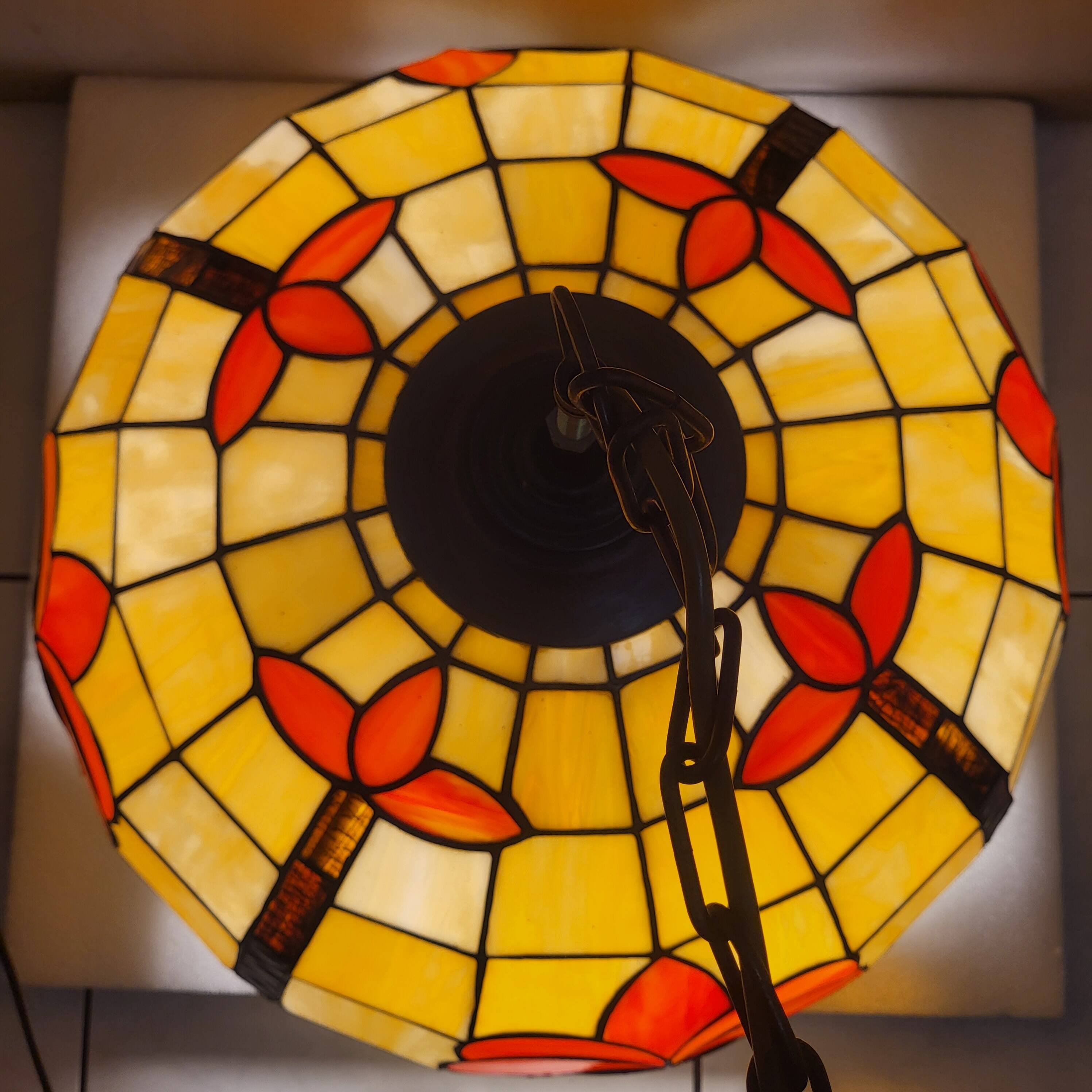 Large pendant light, art deco, vintage