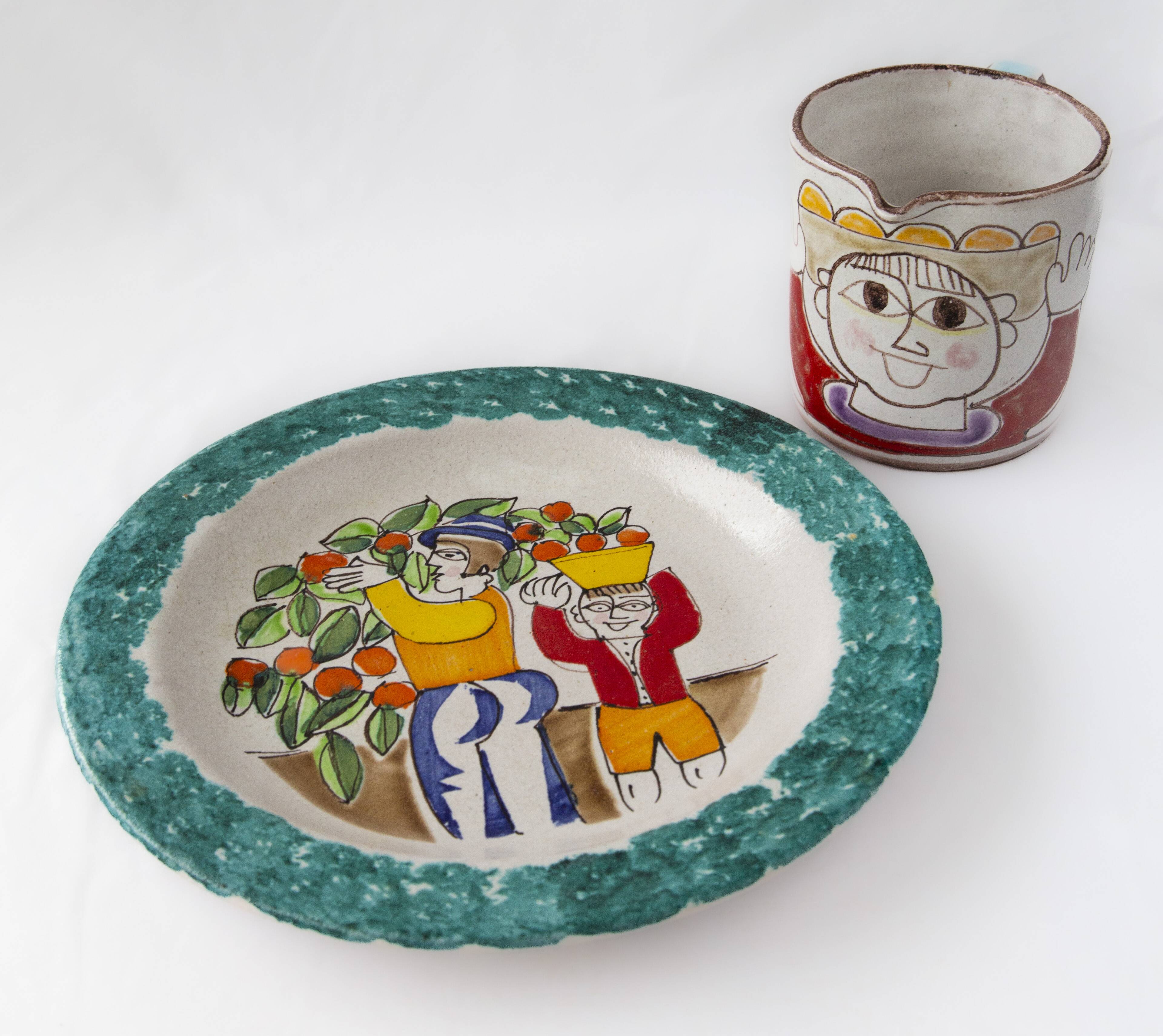 Collection set - 3 plates 26 cm + 1 jug 0.5 L - Giovanni De Simone