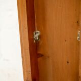 Pair of brutalist benches. Wood. France. Circa 1960.