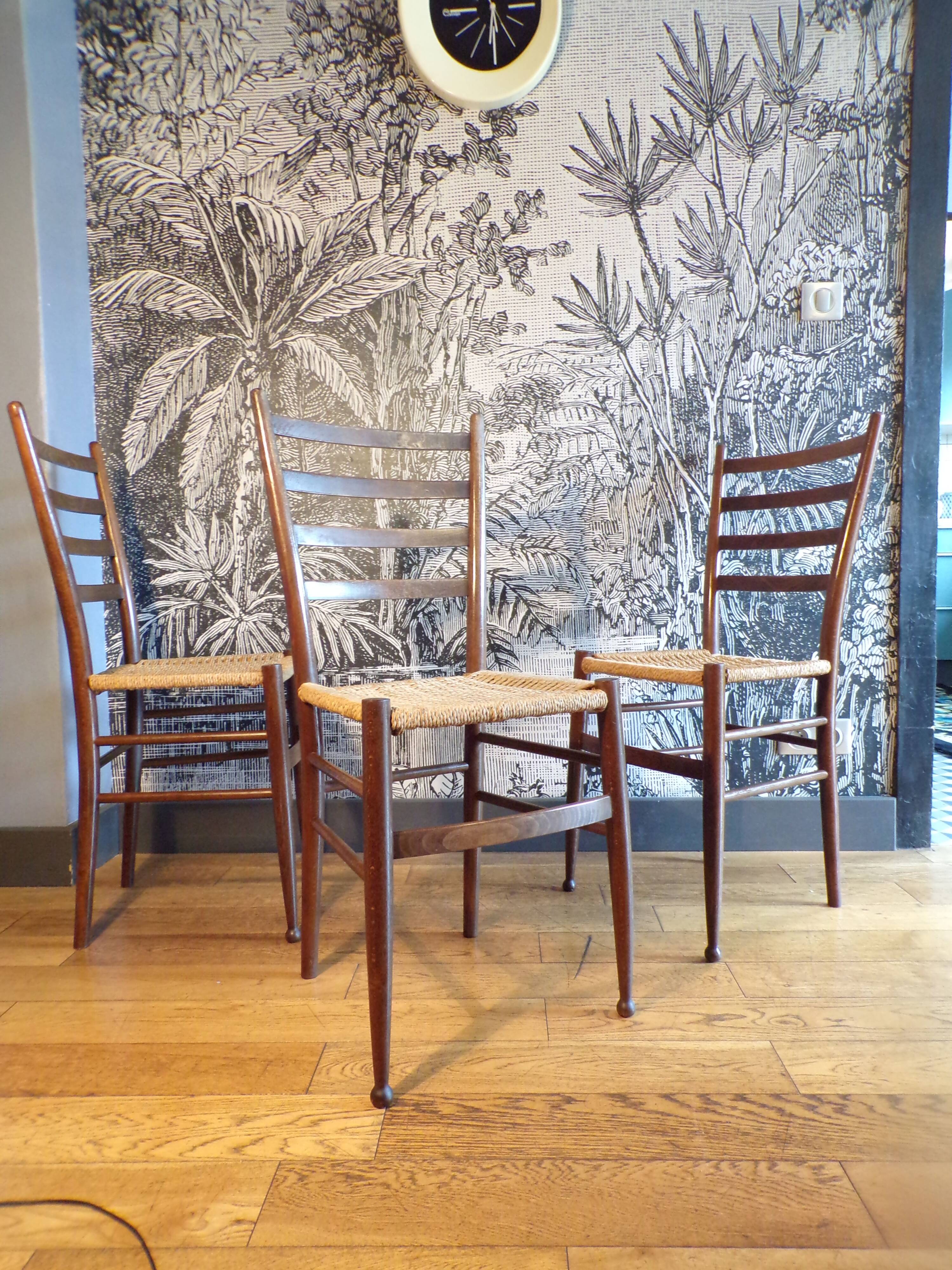 Set of 3 Otto Gerdau chairs