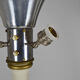 Lampadaire Art Déco en bois peint blanc et doré, 1925