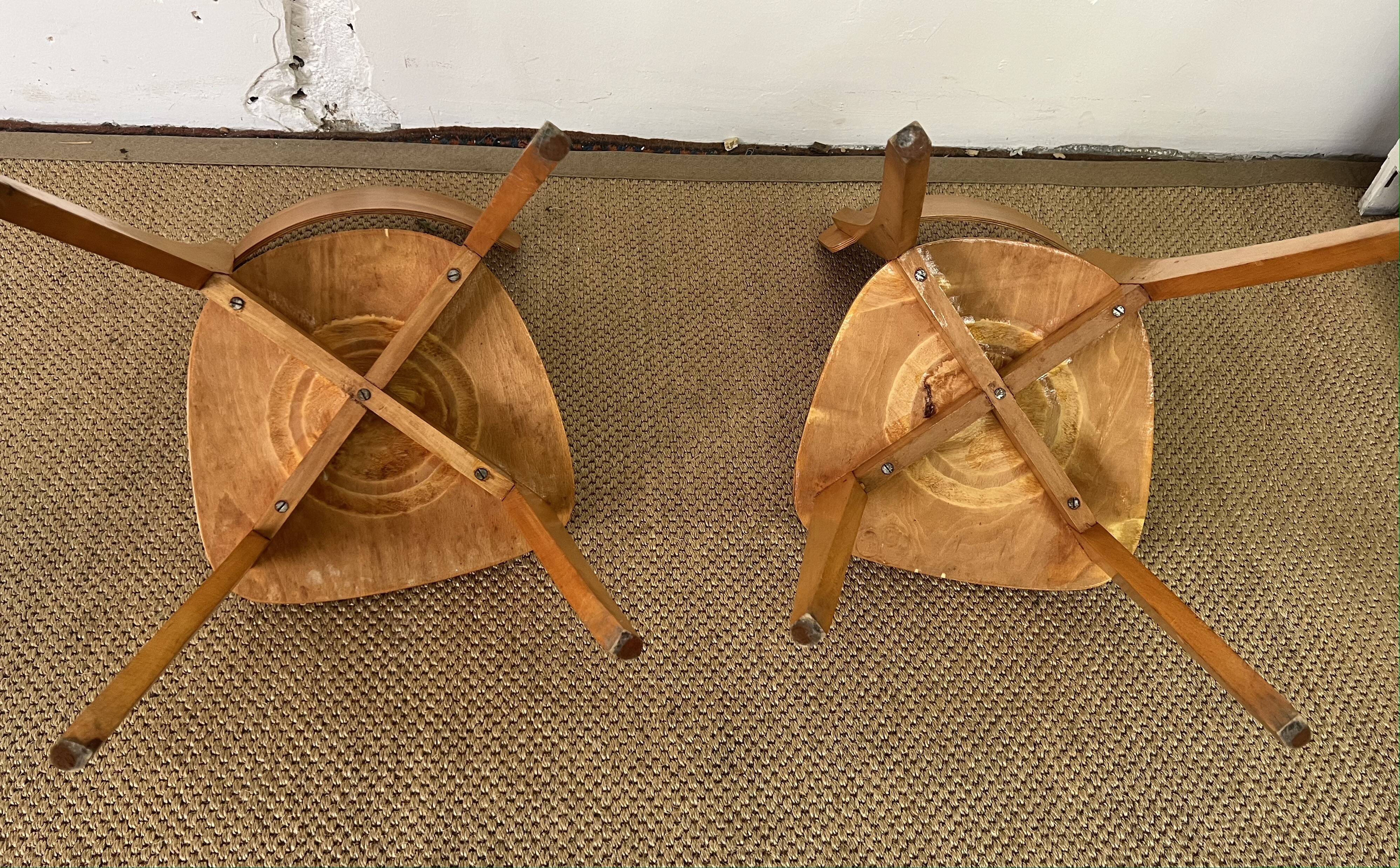 Pair of wooden chairs