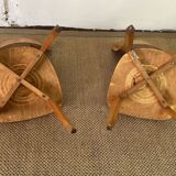 Pair of wooden chairs