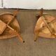 Paire de chaises en bois