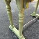 Table ancienne pieds verts patinés