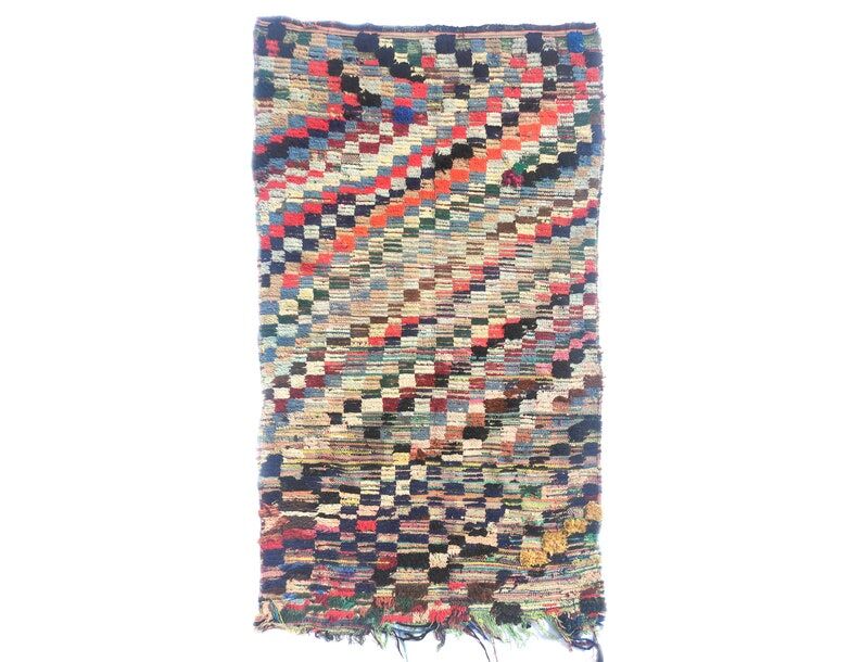 Carpet berbere boucherouite 194x108cm