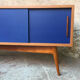 Meuble TV en teck 3 espaces