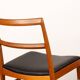 Set of 4 Danish chairs in teak and new leather model 430 by Arne Vodder.