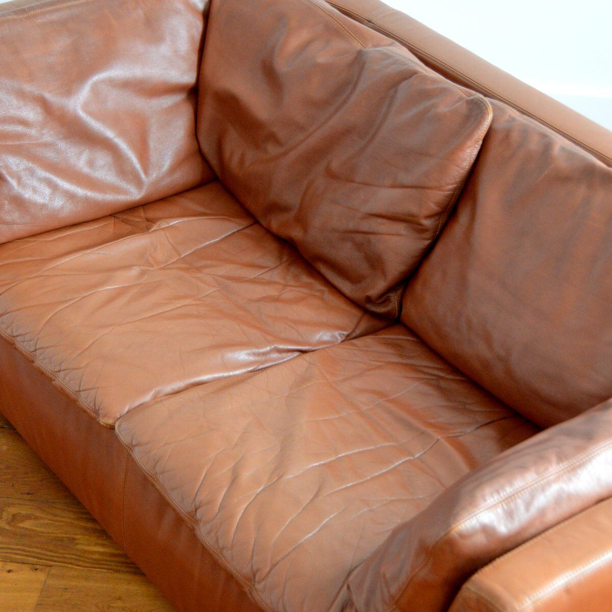 Sofa sofa leather leolux netherlands 1970s