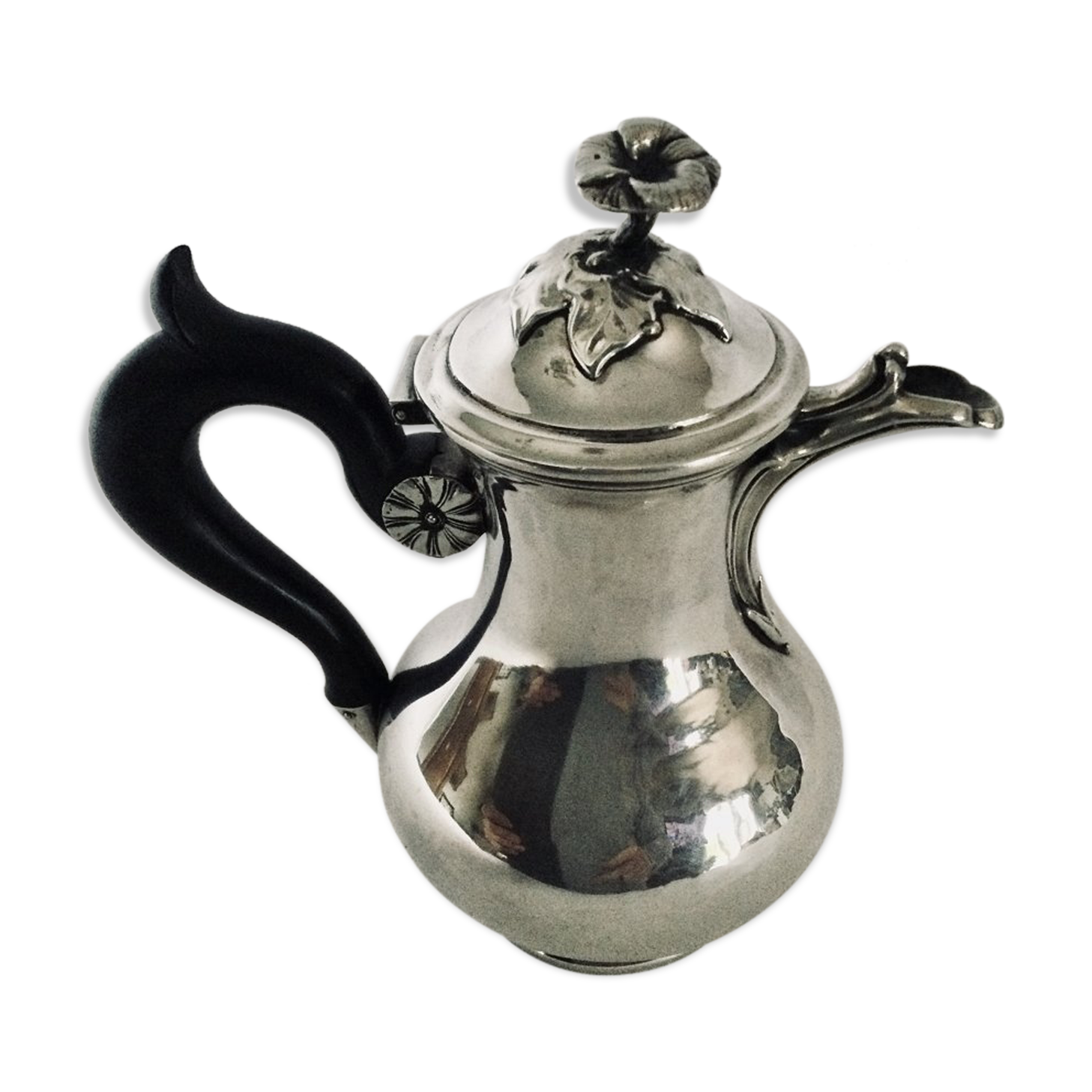 Small silver teapot