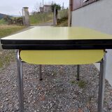 Yellow formica table