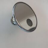 Vintage adjustable chrome mirror, magnifying and illuminating, France 1970