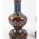 Pair of cloisonné bronze vases, china, xixth century