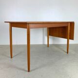 Danish MIdCentury Drop Leave Table in Teak Arne Vodder Style, 1960s Denmark