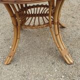Rattan round table