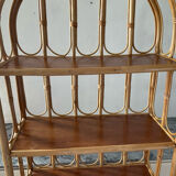1960s-70s rattan shelf