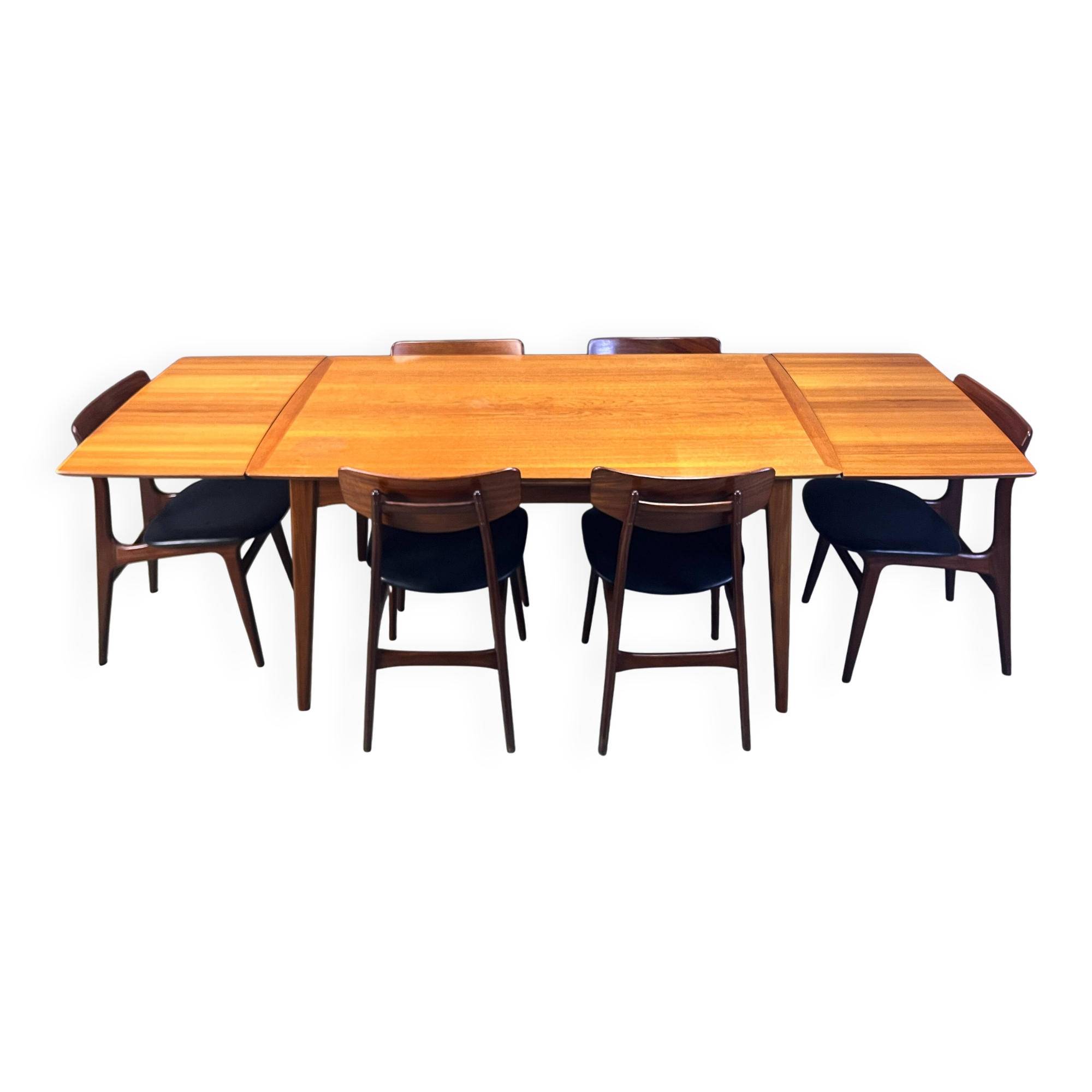 Mid-century dining set by Louis van Teeffelen for Wébé, 1960s