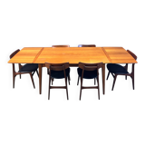 Mid-century dining set by Louis van Teeffelen for Wébé, 1960s