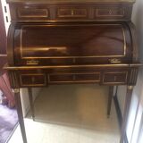 Mahogany plated cylinder desk