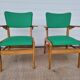2 old scandinavian-style armchairs with 2 positions 50s