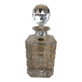 Carafe à whisky cristal de bohème années 50