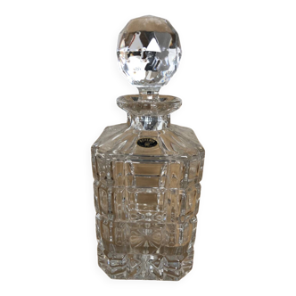 Bohemian crystal whiskey decanter from the 1950s