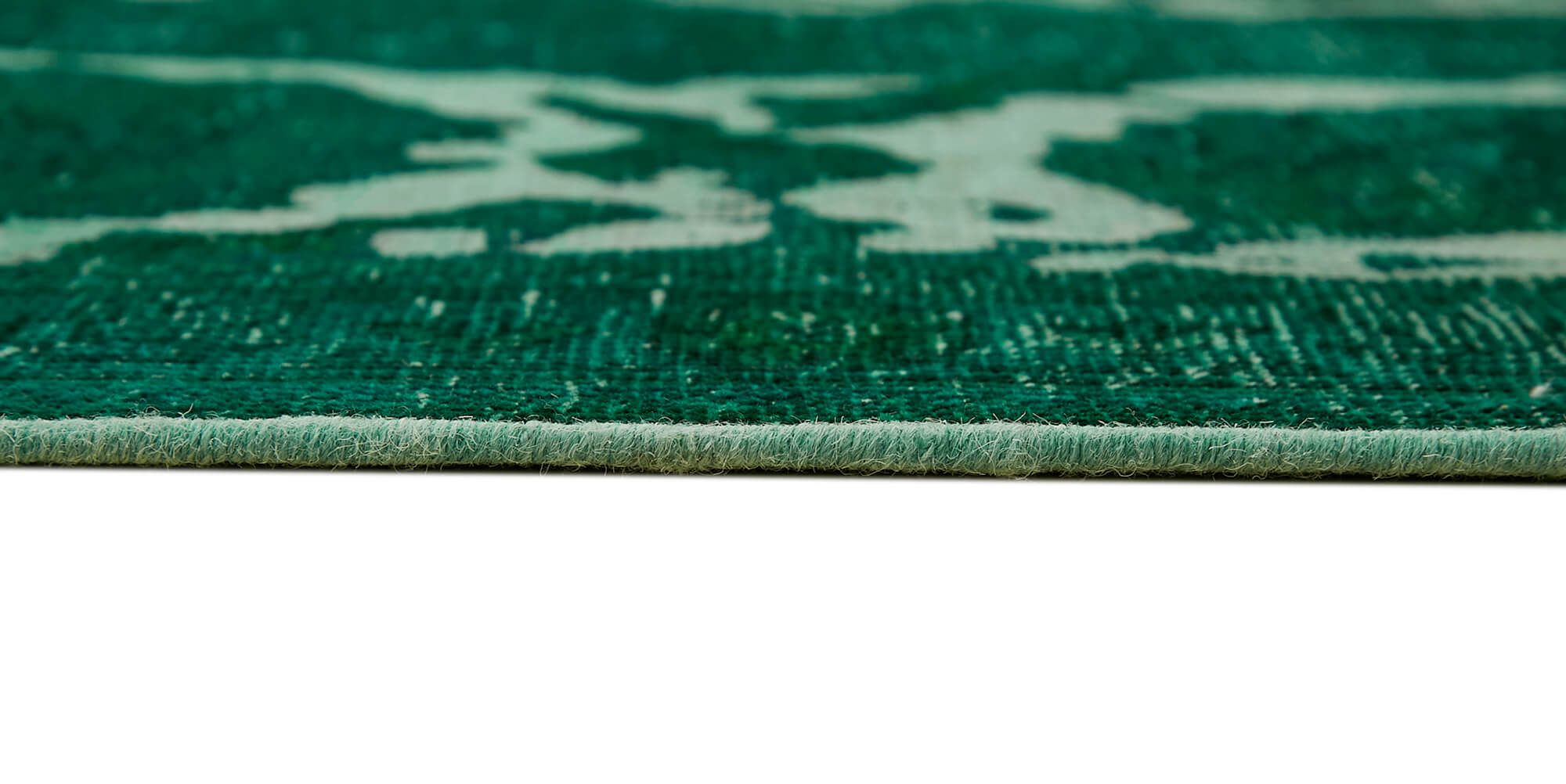 Handmade oriental contemporary 1980s 302 cm x 385 cm green wool carpet