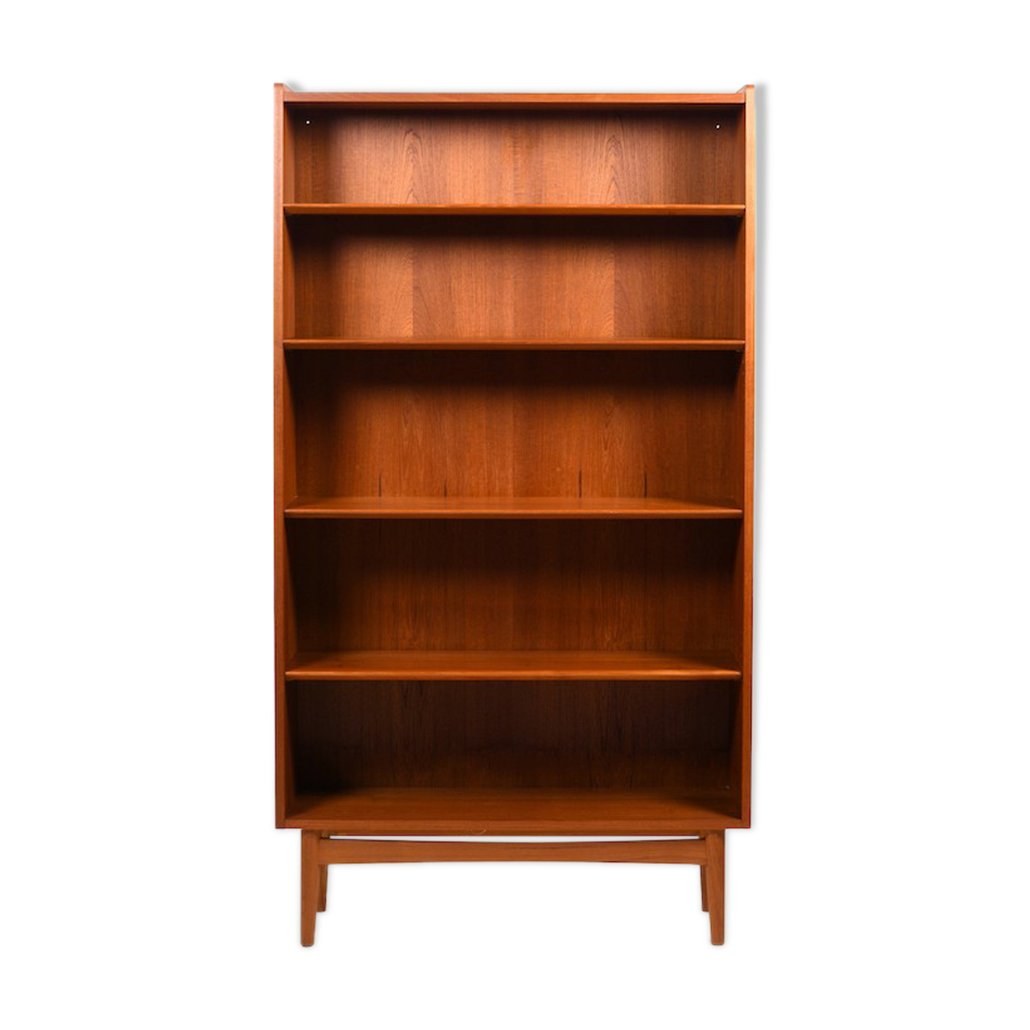 Mid Century Danish Conical Bookcase in Teak by Johannes Sorth