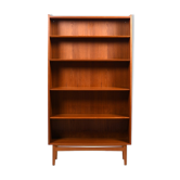 Mid Century Danish Conical Bookcase in Teak by Johannes Sorth