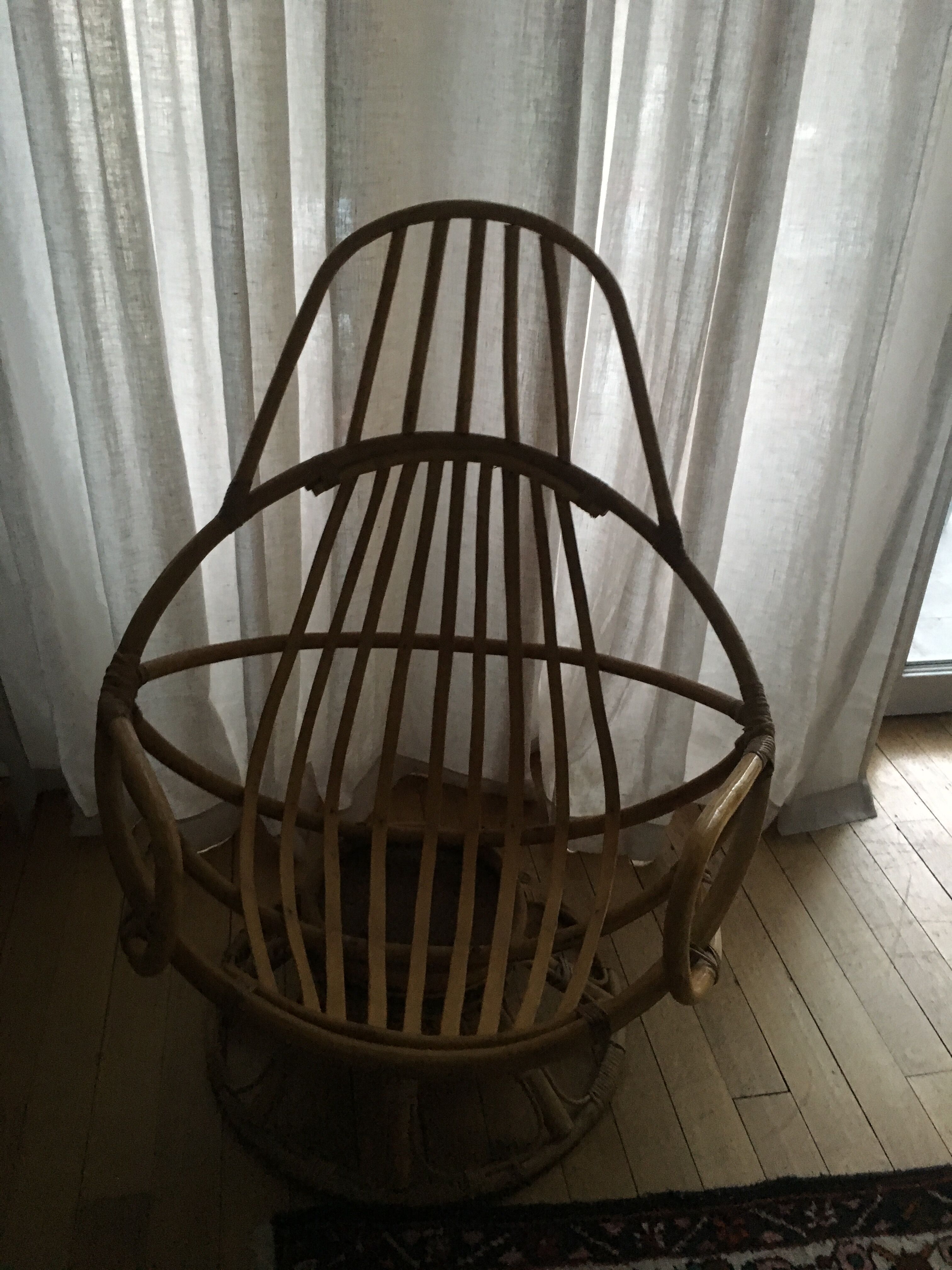 Chair swivel rattan