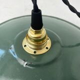 Old industrial blue grey enamelled suspension