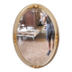 White and gold oval mirror 101X70