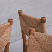 Set of Four Charlotte Perriand Bauche Chairs No.19 Model ed. BCB
