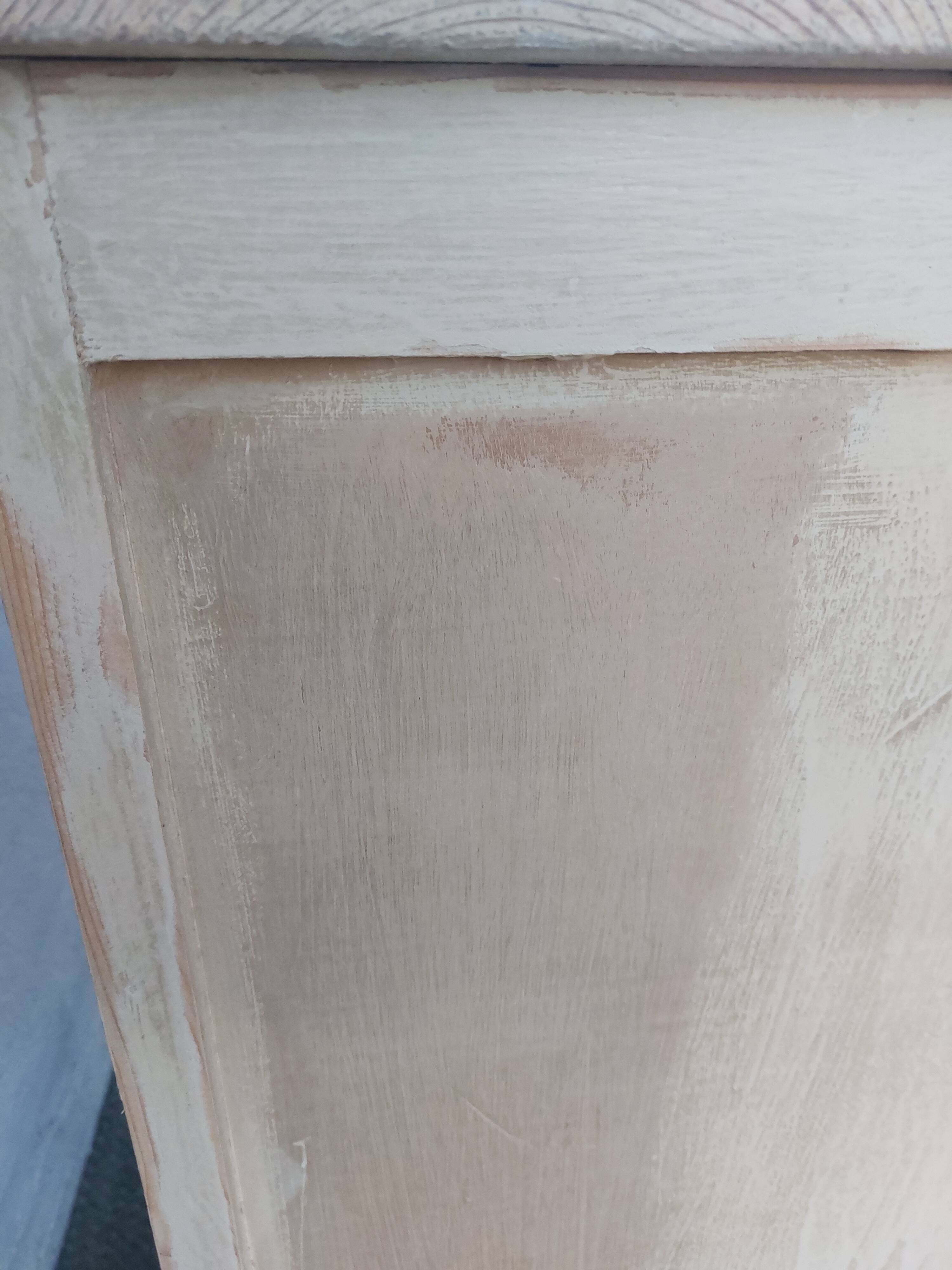 Parisian buffet, chippy paint effect