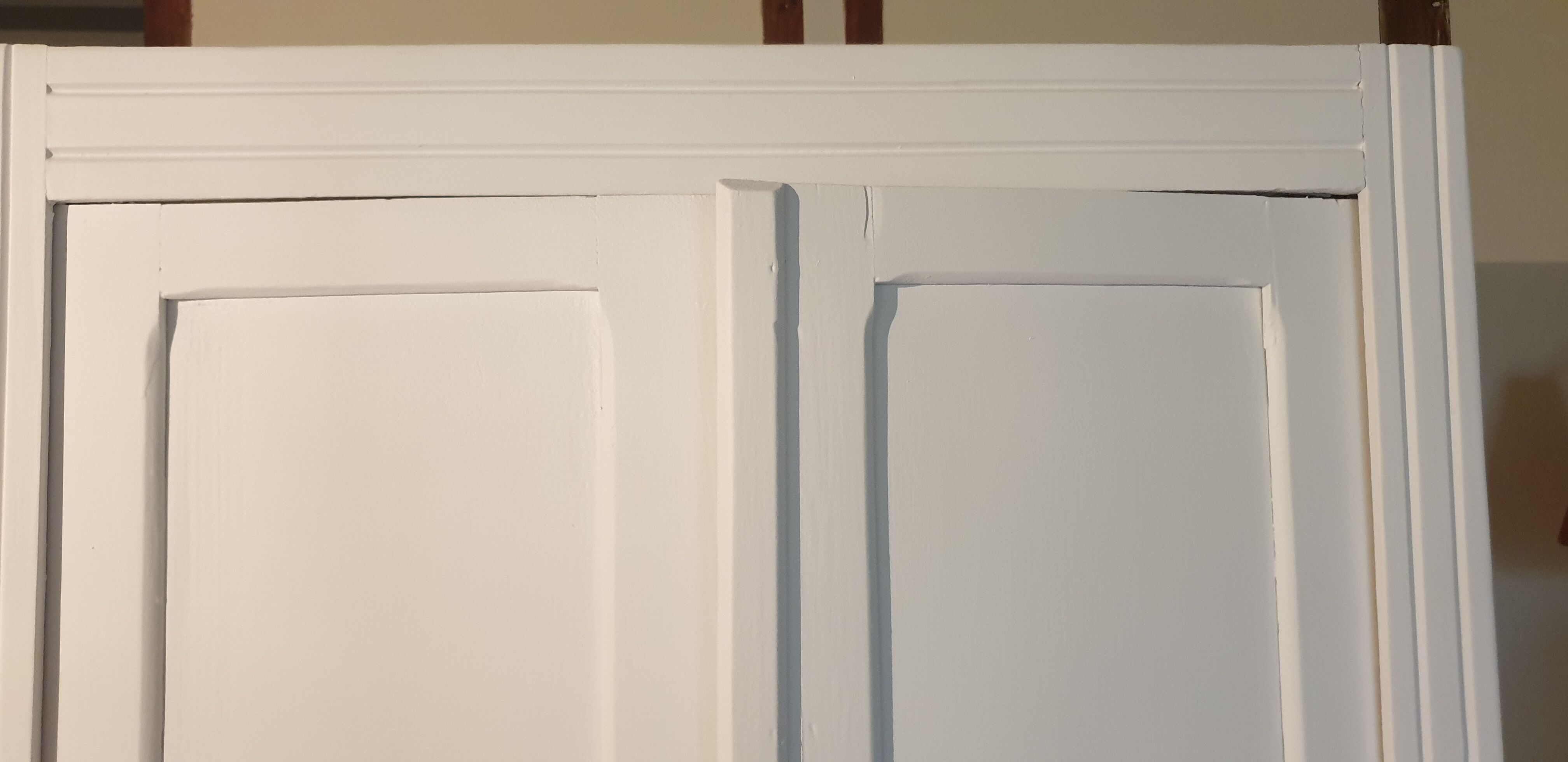 White parisian wardrobe in solid wood