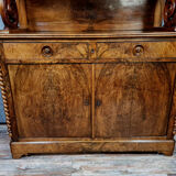 Vaisselier called Saint Hubert time Napoleon III in walnut bramble