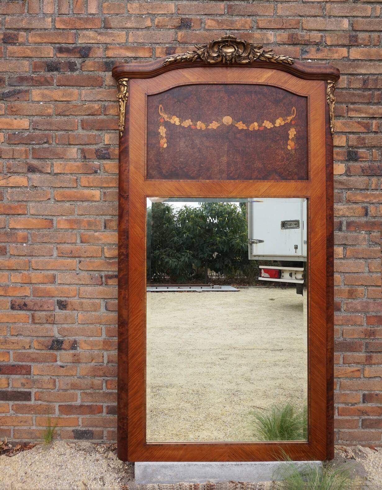 Large 19th Century French Fireplace Mirror