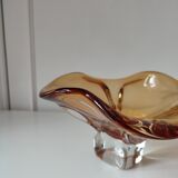 Amber glass cup