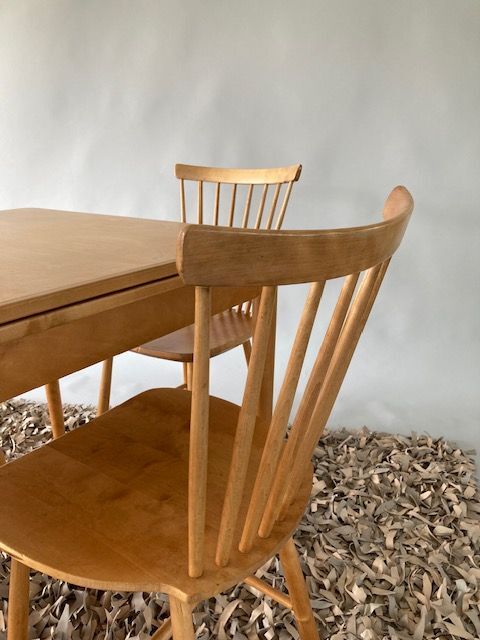 Dutch-1960s-dining-table and four chairs