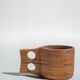 Design mug in natural monoxyl asian teak