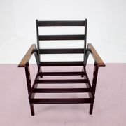 Fauteuil en chêne design des années 1960, Tchécoslovaquie