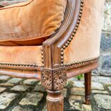 Pair Of Bergères Trapeze Backrest In Walnut Louis XVI XVIII Eme Century