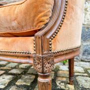 Pair Of Bergères Trapeze Backrest In Walnut Louis XVI XVIII Eme Century