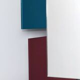 Colored Mirror with an Irregular Shape in the Style of Ettore Sottsass